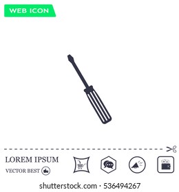 vector illustration of screwdriver