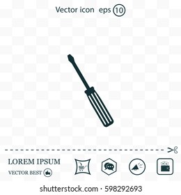 vector illustration of screwdriver