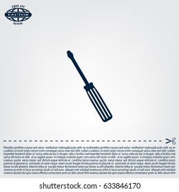 vector illustration of screwdriver