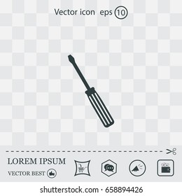 vector illustration of screwdriver