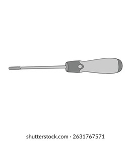 vector illustration of screwdriver in origional appearances