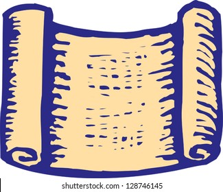 Vector illustration of a scroll