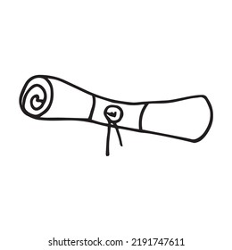 Vector illustration
scroll in doodle style
