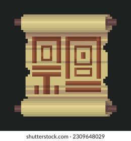 Ilustración vectorial de Scroll. Bueno para ícono, pegatina, clipart, etc