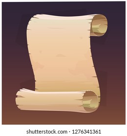 Vector illustration of a scroll. You can put any text on it.