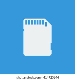 Vector illustration of sd card icon. Premium quality web icon