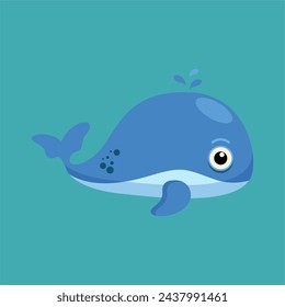 vector illustration of sea animal, sea.