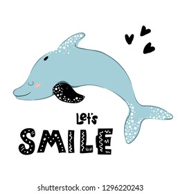 vector illustration, sea animal, underwater world, wildlife, ocean, cute characters, card template,