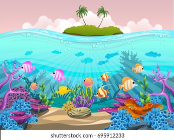 ダイビング 魚 イラスト のイラスト素材 画像 ベクター画像 Shutterstock