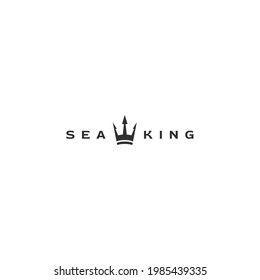 vector illustration of sea king
