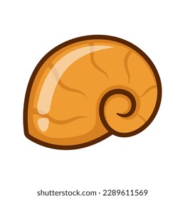 vector illustration of a sea shell