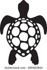 Vector illustration of the sea turtle