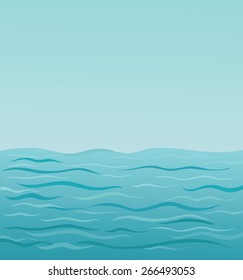 vector illustration, sea water background