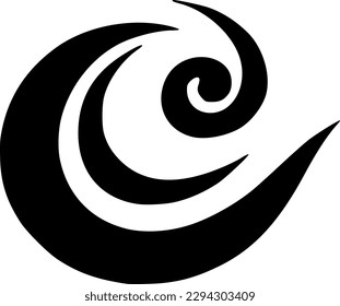 ilustración vectorial de las olas del mar o forma de quema de incendios