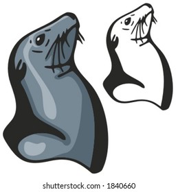 Vector illustration of a seal.