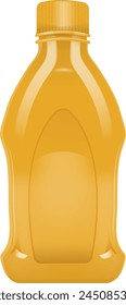Vector illustration of a sealed honey bottle