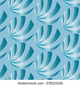 Vector Illustration. Seamless Abstract Blue Pattern. Suitable for textile, fabric and packaging