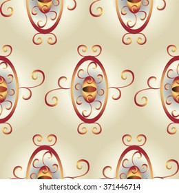 Vector Illustration. Seamless Abstract Floral Pattern. Exclusive Decoration Suitable for textile, fabric and packaging