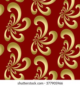 Vector Illustration. Seamless Abstract Floral Pattern. Exclusive Decoration Suitable for textile, fabric and packaging