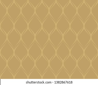 Vector Illustration of a Seamless Abstract Geometric Background in gold shades