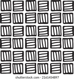 Vektorgrafik Nahtlose abstrakte geometrische, handgezeichnete Muster.