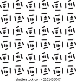 Vector illustration Seamless abstract geometric hand drawn pattern.