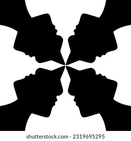 Vector illustration. Seamless abstract pattern. Minimalism. Tile pattern.