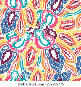 Vector illustration of seamless abstract pattern.Floral background
