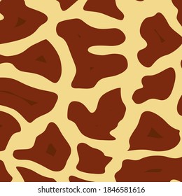 Vector illustration seamless animal patterns. Safari textile concept. Tiger, zebra, leopard, jaguar and giraffe skin seamless patterns in flat style for your design.
