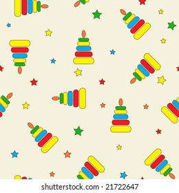 Vector illustration. Seamless baby background.