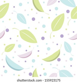 Vector illustration of a seamless background, floral theme