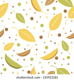 Vector illustration of a seamless background, floral theme