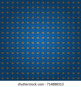 Vector illustration. Seamless background floral pattern. Abstract flowers in yellow, blue and green colors.