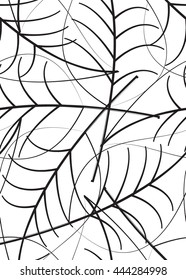 Vector illustration of seamless background of leaves