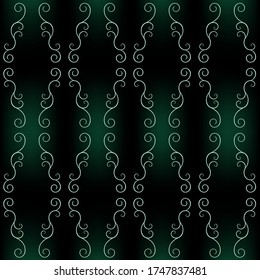 Ilustración vectorial ornamento de fondo impecable en un estilo romántico clásico
