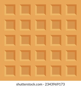 Vector illustration Seamless background pattern texture wafer waffle. Ice cream cone vector texture.