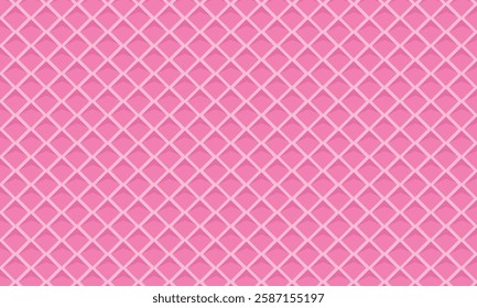 Vector illustration Seamless background pattern texture wafer waffle. Ice cream cone vector texture.