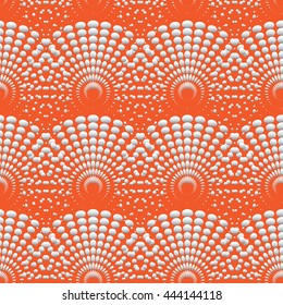 Vector illustration of seamless background with rounds