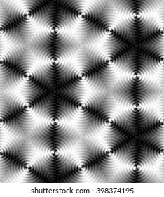 Vector Illustration. Seamless Beautiful Monochrome Waves Pattern. Monochrome Geometric Abstract Background.  Suitable for textile, fabric, packaging and web design.