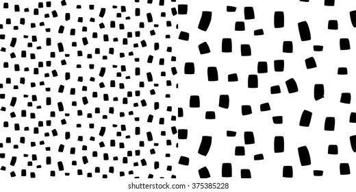 vector illustration of seamless black and white dots pattern