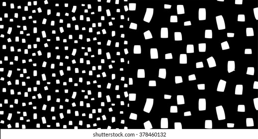 vector illustration of seamless black and white dots pattern
