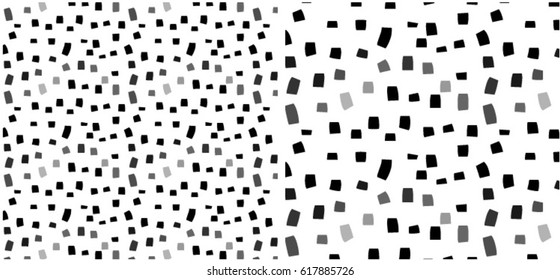 vector illustration of seamless black and white dots pattern