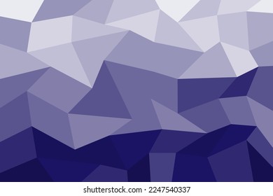 Ilustración vectorial patrón geométrico azul transparente de triángulo y estilo de superficie de diamante