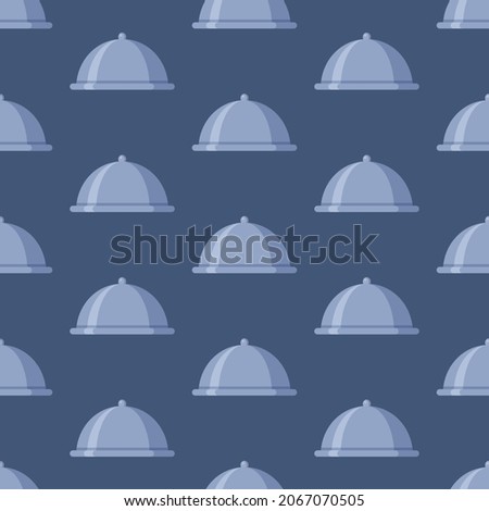 Vector illustration of a seamless cloche pattern.