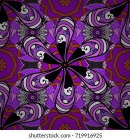 Vector illustration. Seamless. Cute Floral pattern in the small flower.