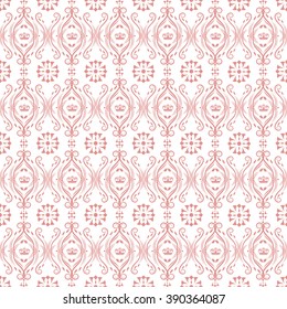 Vector illustration of a seamless damask background for you art and design