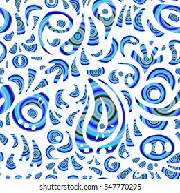 Vector illustration. Seamless damask pattern. Vintage ornamental background with victorian pattern.