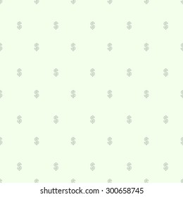 Vector illustration of seamless with dollar sign.