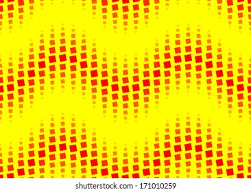 vector illustration of a seamless dotted wavy pattern
