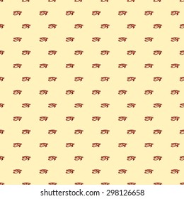 Vector illustration of seamless with egypt eye.